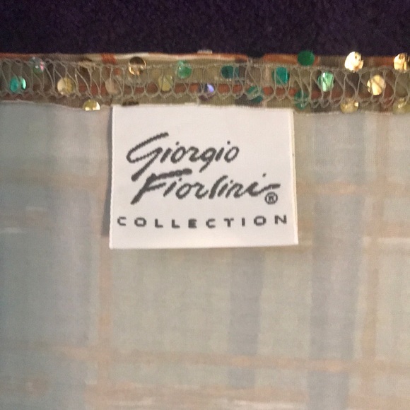 Brown with multi- color sequins tank top - Picture 3 of 3